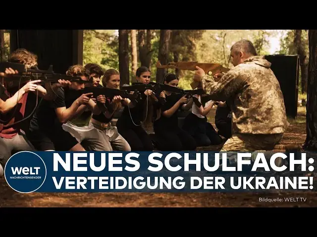 Kriegsalltag in Kiew: Militärunterricht für Schüler 9