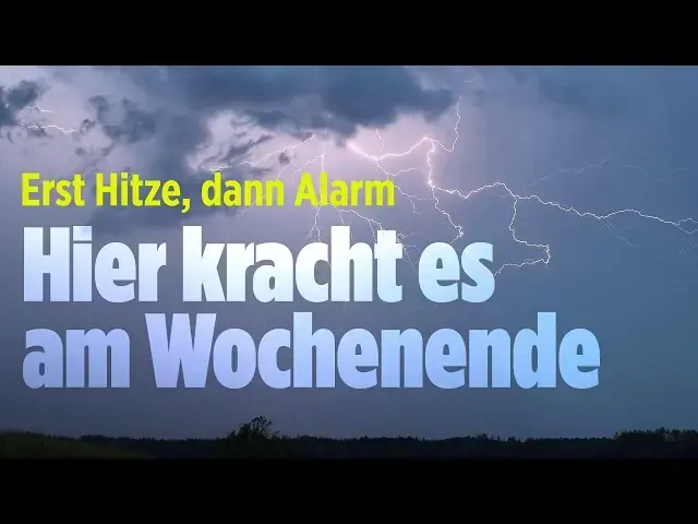 Wetter-Chaos droht: Schwüle Hitze und heftige Unwetter 2